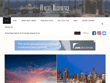 Tablet Screenshot of hauteresidence.com
